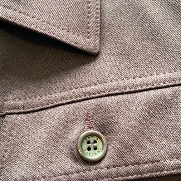 Vertigo Paris Embroidered Collared Blazer Bomber Jacket Eggplant Large‎ - Picture 13 of 16
